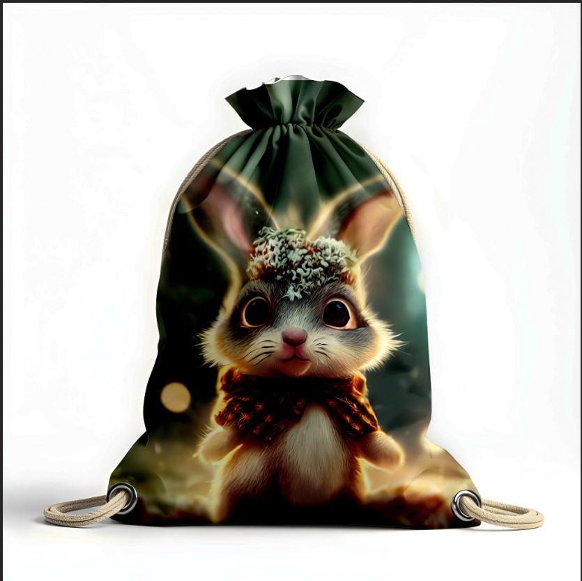 Рюкзак мішок з 3D принтом " кролик маленький казковий 1"