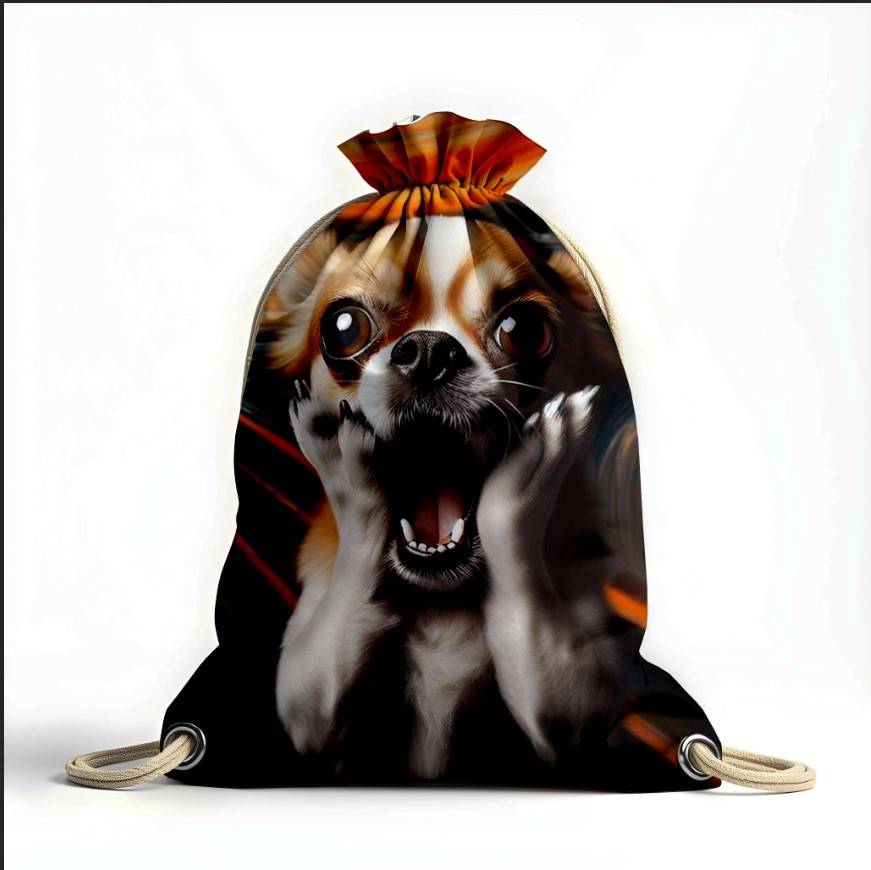 Рюкзак мішок з 3D принтом " чіхуахуа собака"