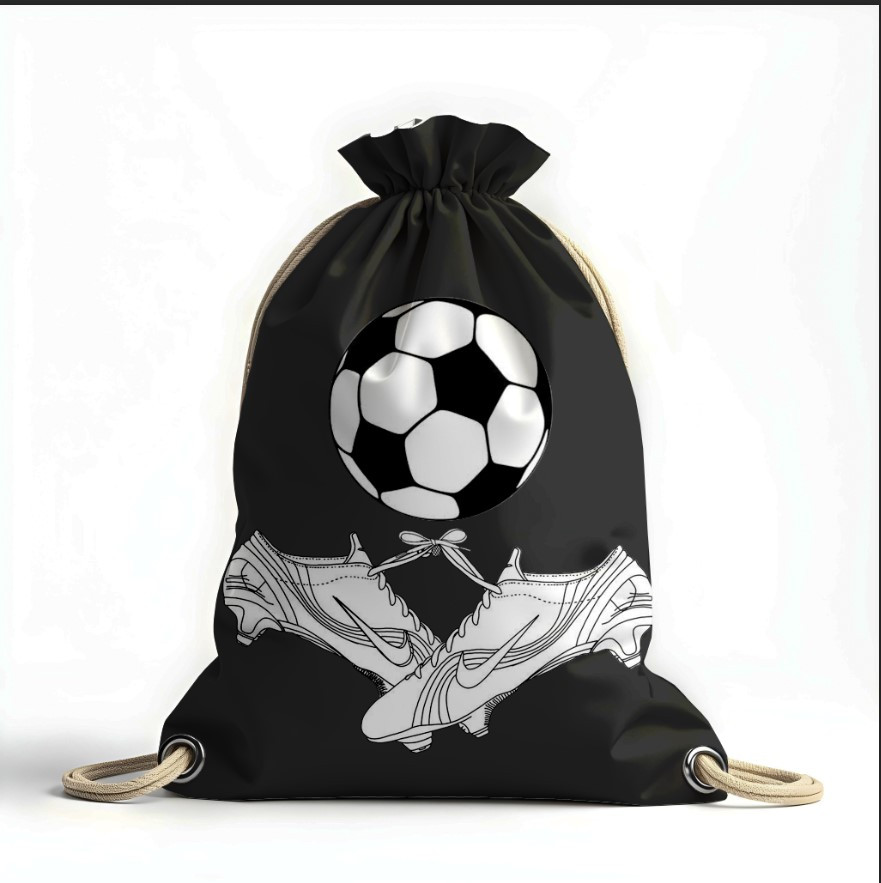 Рюкзак мішок з 3D принтом " м'яч бутси футбол спорт фанат"