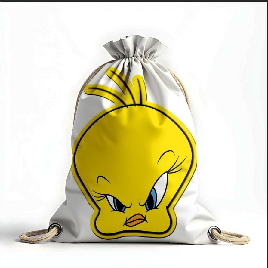 Рюкзак мішок з 3D принтом " Кенар Твіті мультик пташка"