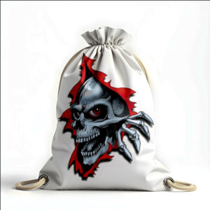 Рюкзак мішок з 3D принтом " череп скелет розриває"