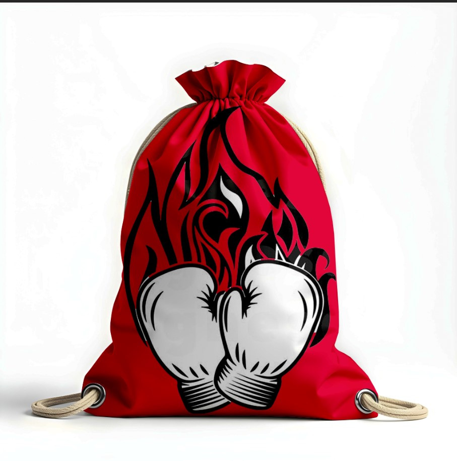 Рюкзак мішок з 3D принтом " боксер арт спорт перчатки"