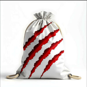 Рюкзак мішок з 3D принтом " слід від пазур хорор жахи"