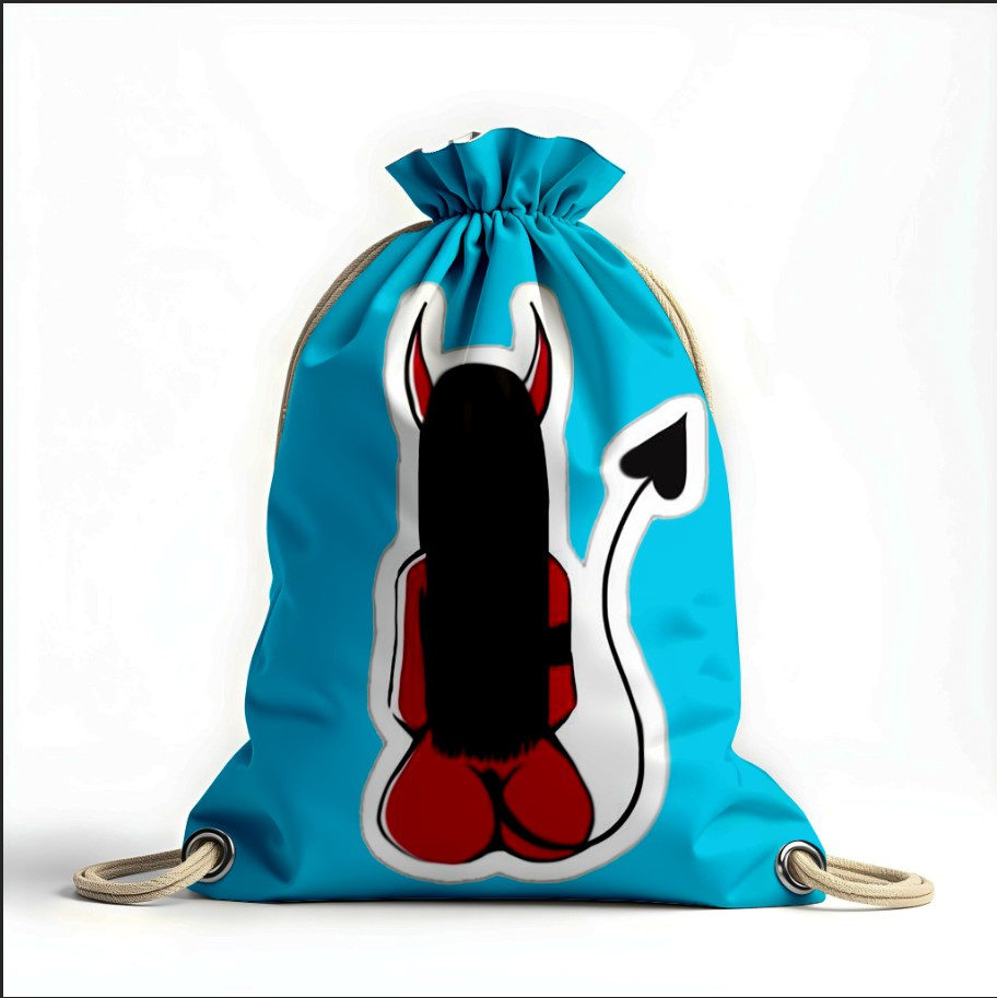 Рюкзак мішок з 3D принтом " дияволиця дівчина спина диявол"