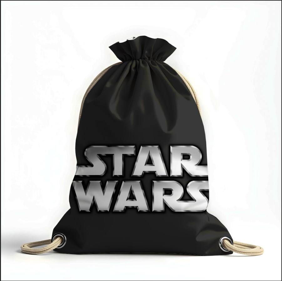 Рюкзак мішок з 3D принтом " Зоряні війни лого назва 1"