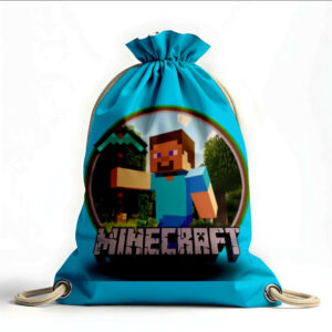Рюкзак мішок з 3D принтом " Майнкрафт відеогра"