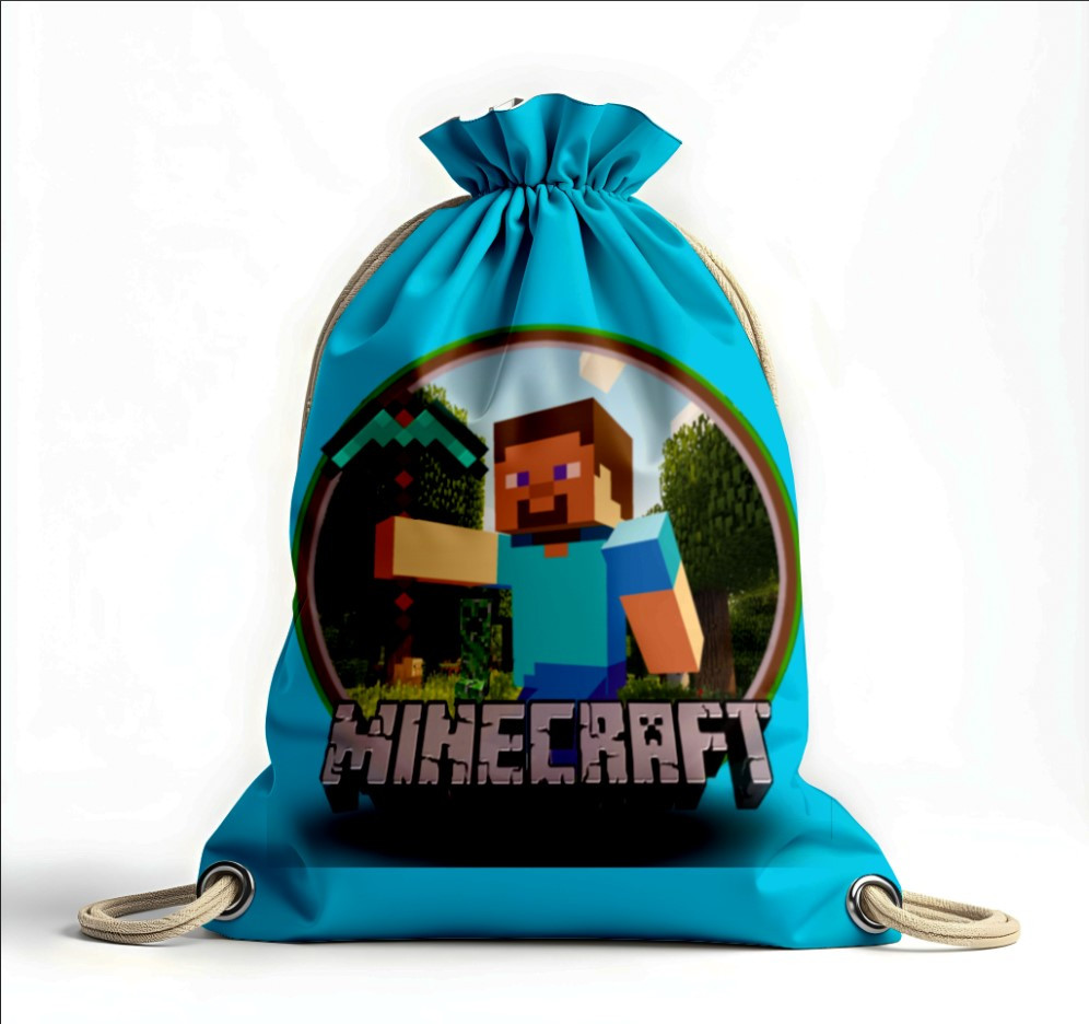 Рюкзак мішок з 3D принтом " Майнкрафт відеогра"