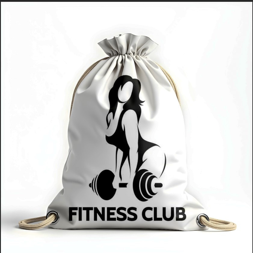 Рюкзак мішок з 3D принтом " фітнес дівчина арт"