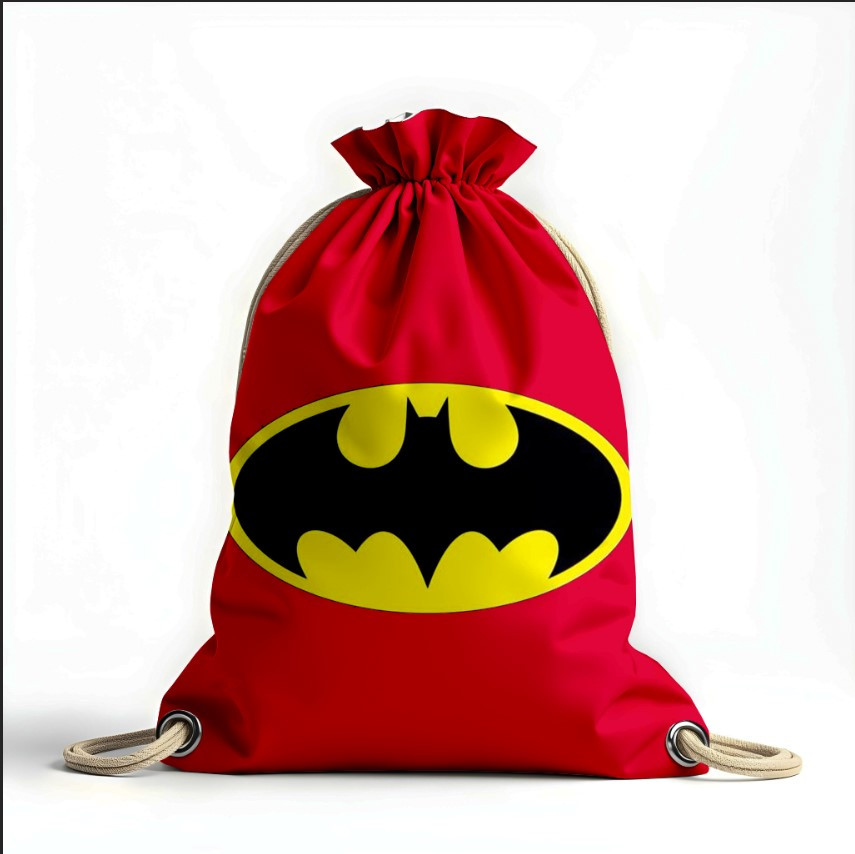 Рюкзак мішок з 3D принтом " Бетмен логотип емблема"