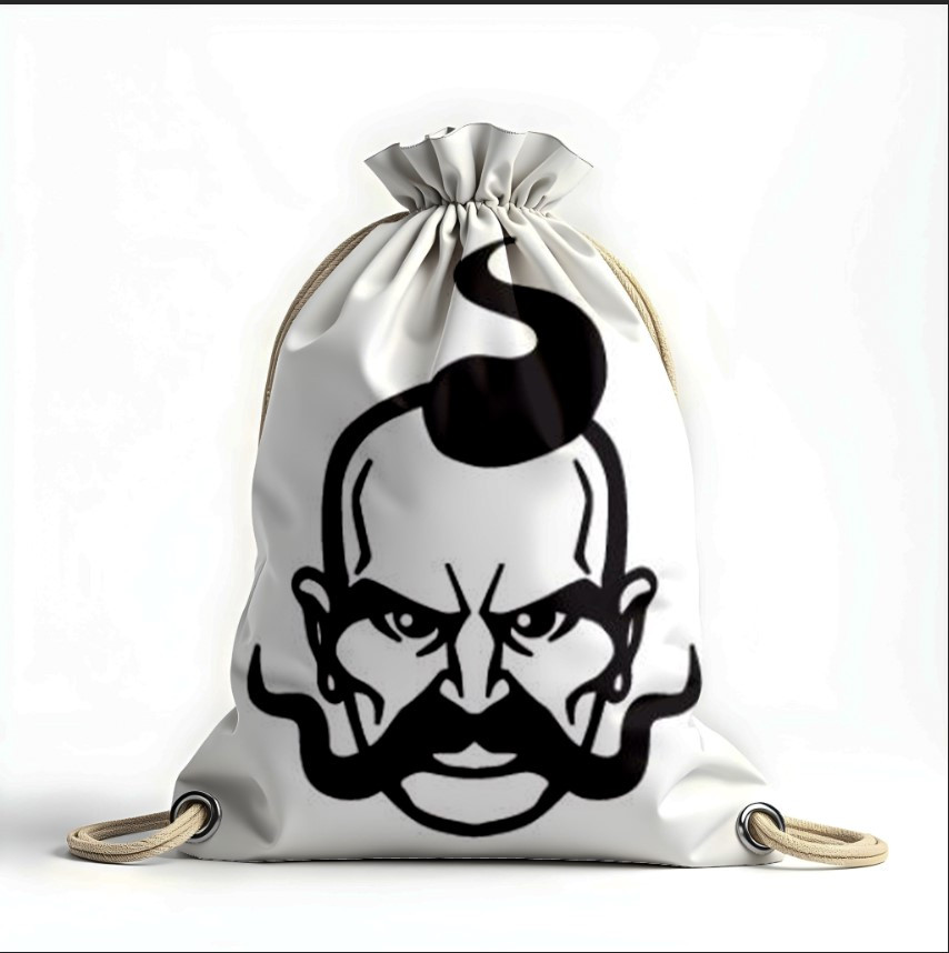 Рюкзак мішок з 3D принтом " козак обличчя арт"