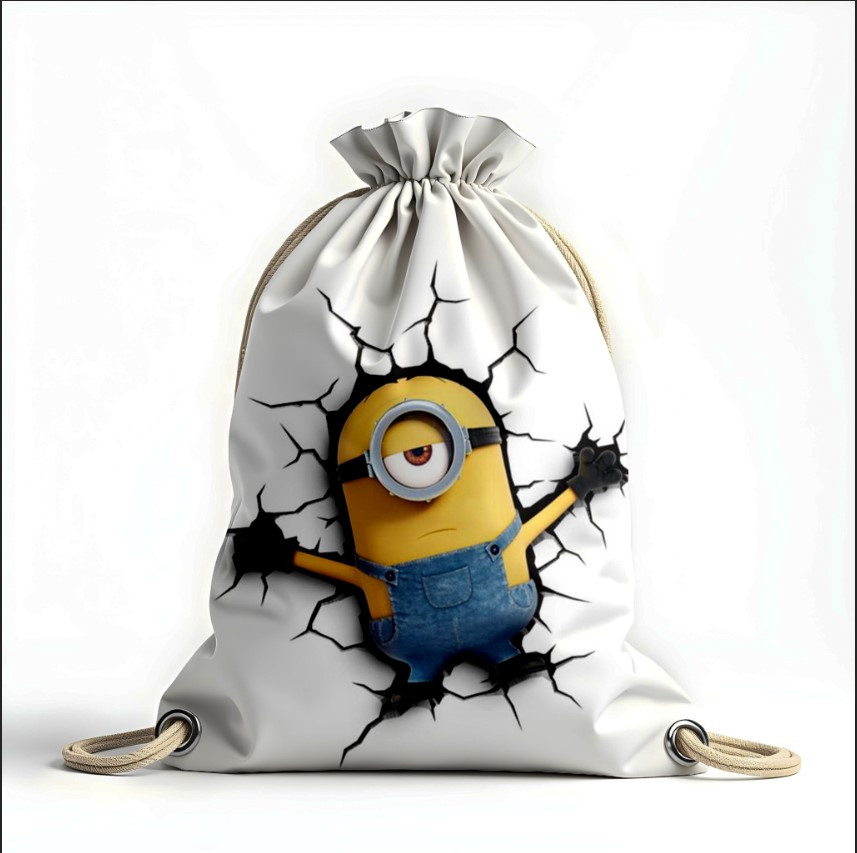 Рюкзак мішок з 3D принтом " Посіпака мультик 1"