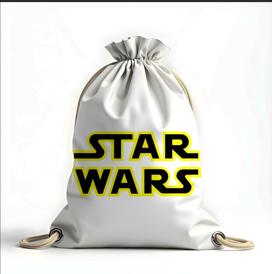 Рюкзак мішок з 3D принтом "Зоряні війни лого назва"