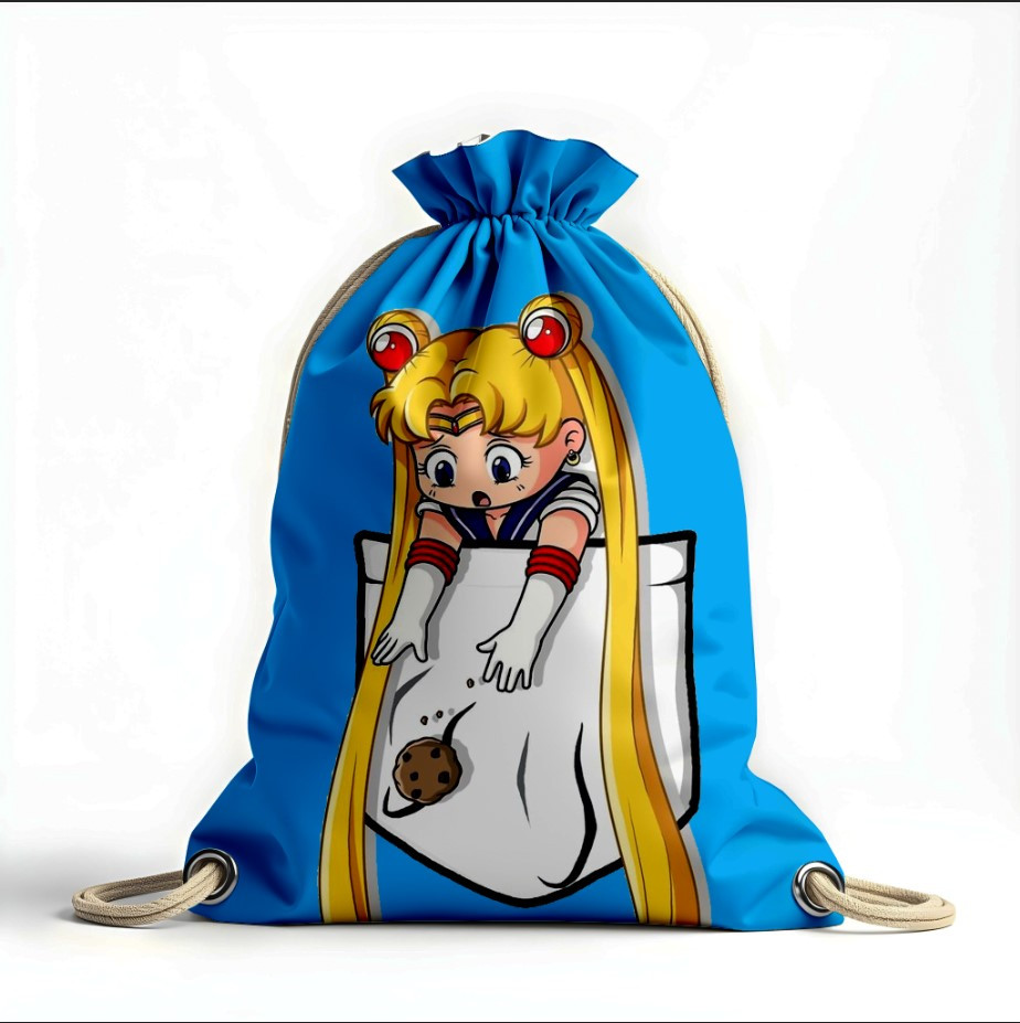 Рюкзак мішок з 3D принтом "Сейлор Мун аніме"