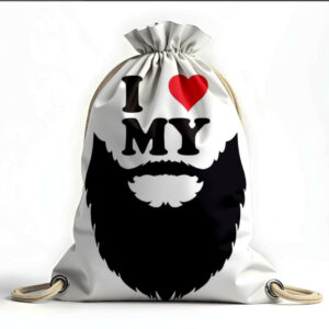 Рюкзак мішок з 3D принтом "Барбер люблю бороду"