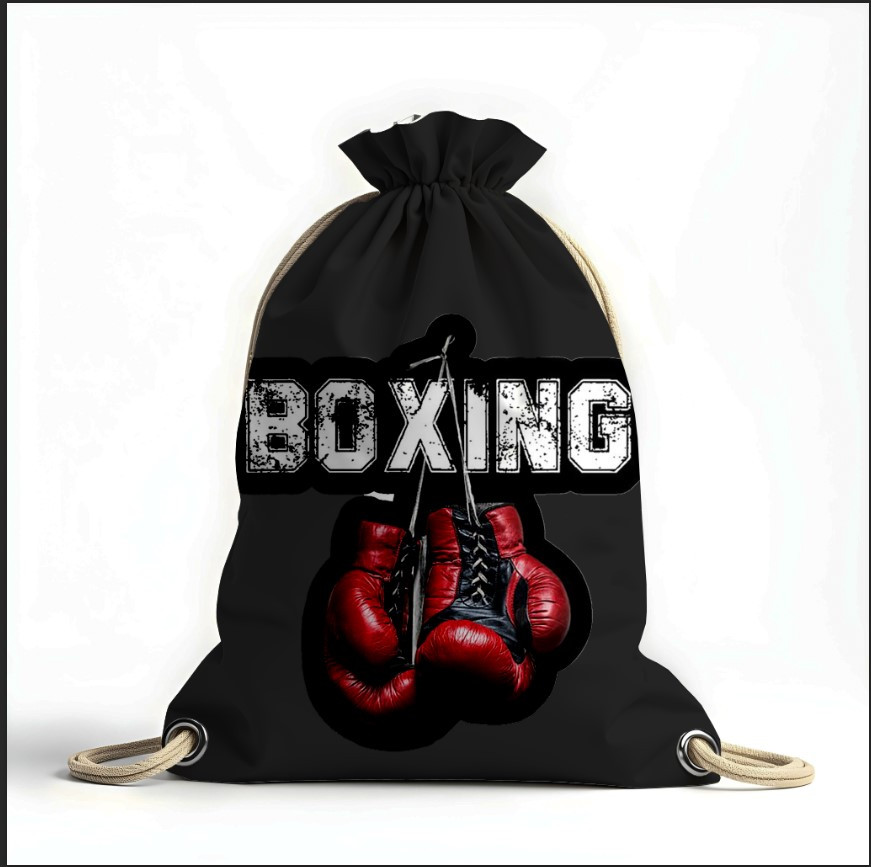 Рюкзак мішок з 3D принтом "Перчатки бокс спорт"