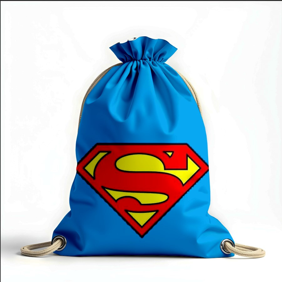 Рюкзак мішок з 3D принтом "Супермен логотип знак"