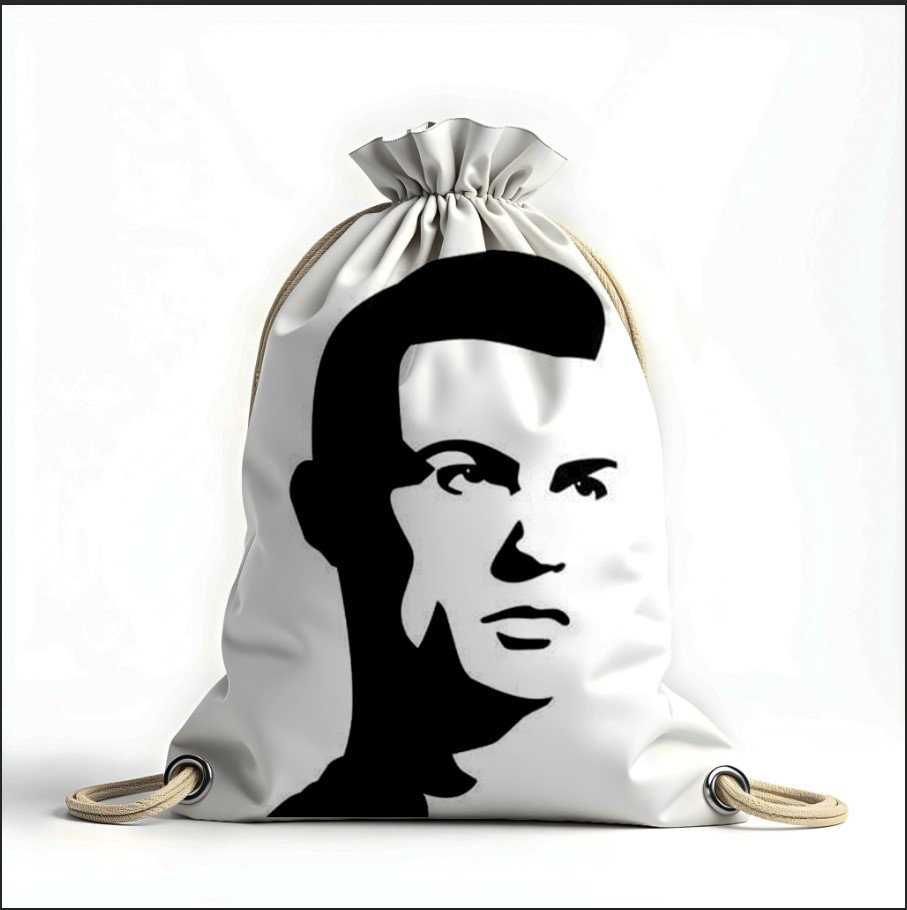 Рюкзак мішок з 3D принтом "Кріштіану Роналду арт"