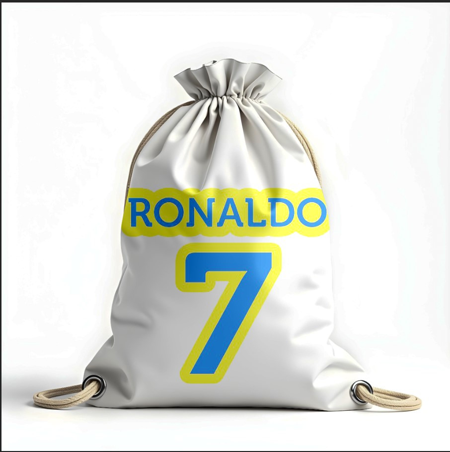 Рюкзак мішок з 3D принтом "Кріштіану Роналду номер"