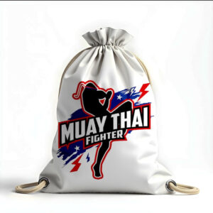 Рюкзак мішок з 3D принтом "Муей Тай спорт логотип арт"