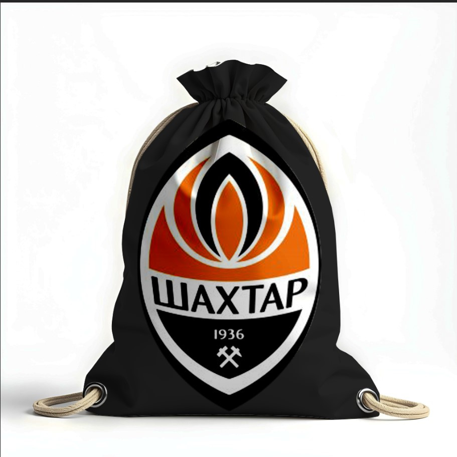 Рюкзак мішок з 3D принтом "Шахтар клуб футбол емблема 1"
