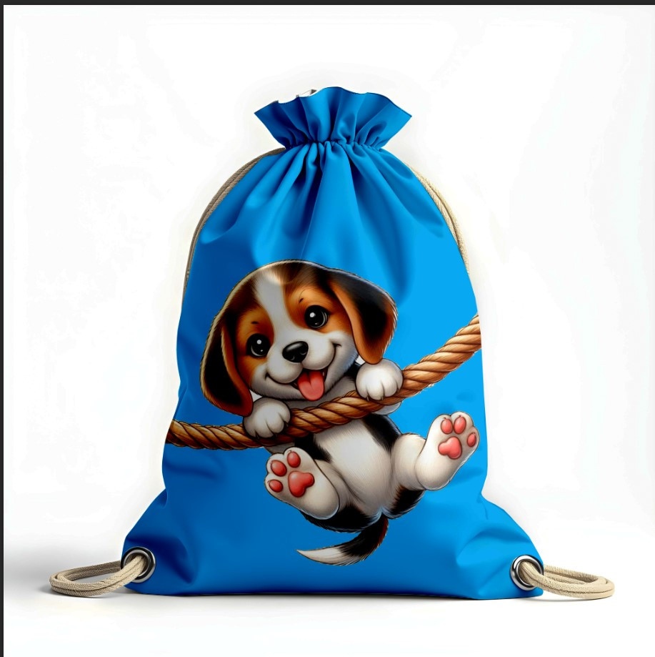 Рюкзак мішок з 3D принтом "Цуцик собака мультик"