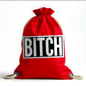 Рюкзак мішок з 3D принтом "Прикол надпис Bitc"