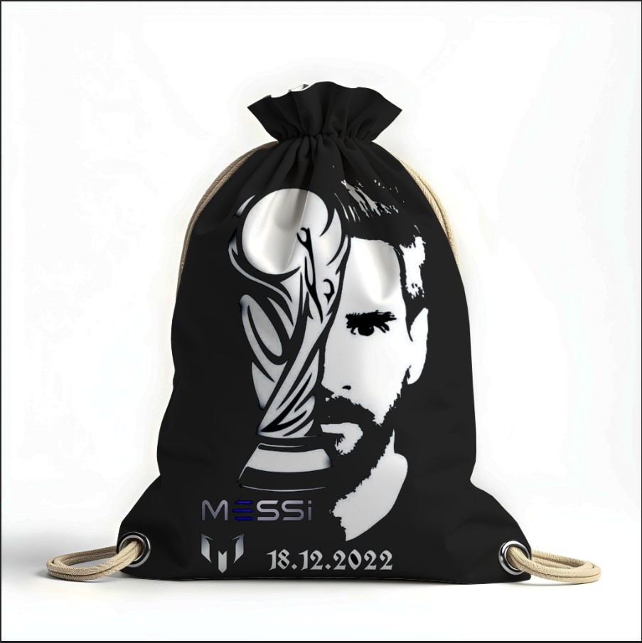 Рюкзак мішок з 3D принтом "Ліонель Мессі футбол арт"