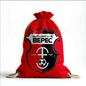 Рюкзак мішок з 3D принтом "Верес клуб футбол емблема"