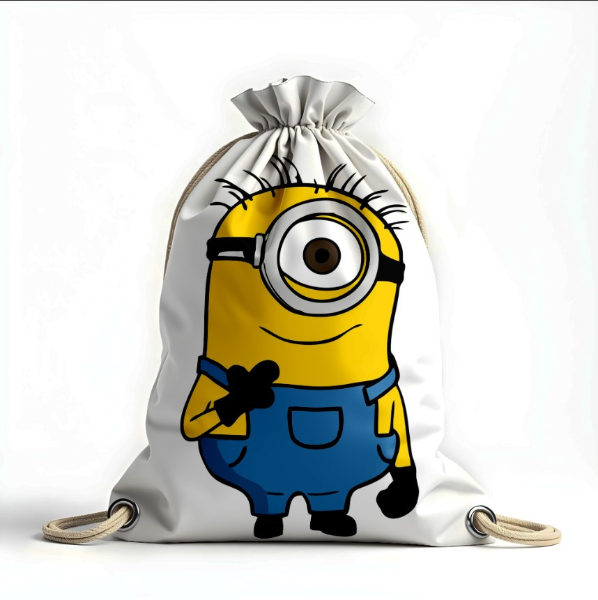 Рюкзак мішок з 3D принтом "Посіпака мультик"