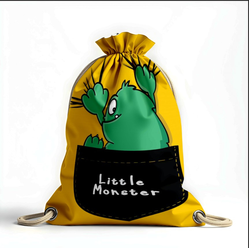 Рюкзак мішок з 3D принтом "Монстр мультик"
