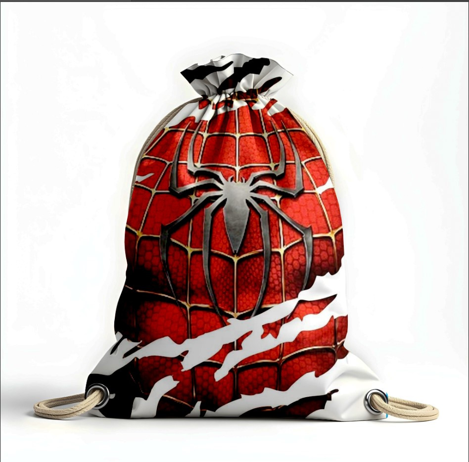 Рюкзак мішок з 3D принтом "Людина павук Марвел"