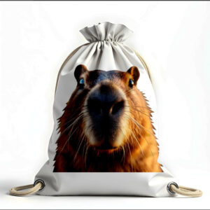 Рюкзак мішок з 3D принтом "Капібара"
