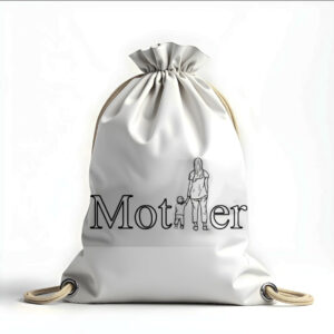 Рюкзак мішок з 3D принтом "Мати надпис"