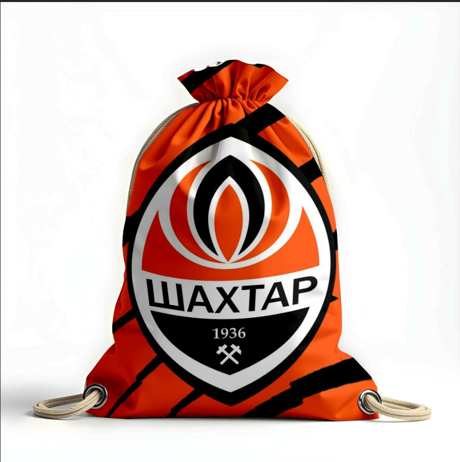 Рюкзак мішок з 3D принтом "Шахтар клуб футбол емблема"