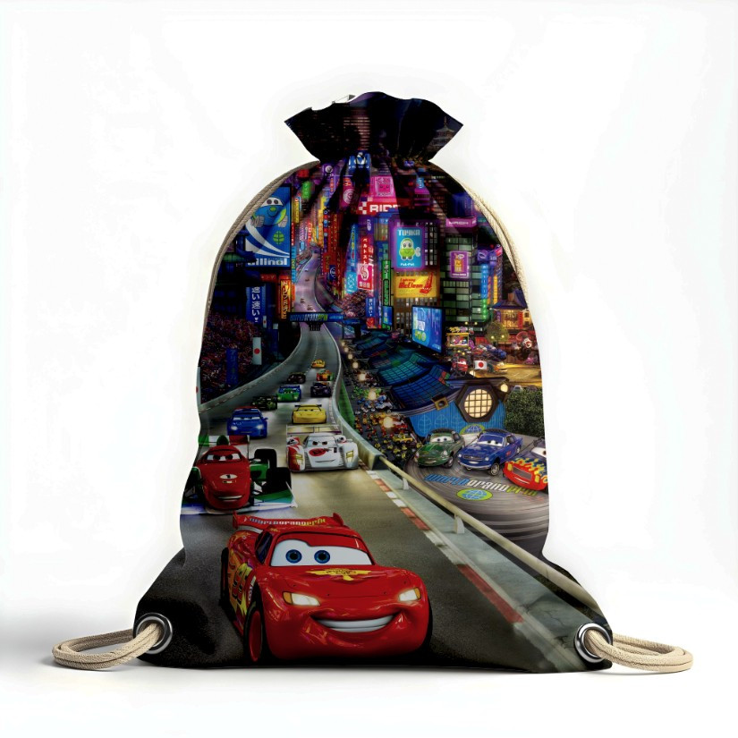 Рюкзак мішок з 3D принтом "Блискавка МакКвін авто мультик"