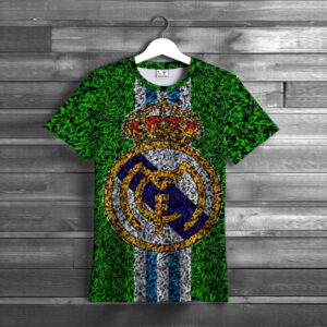 Футболка "Арт Реал футбольний клуб емблема на текстурі газону" ВСІ Розміри Преміум тканина