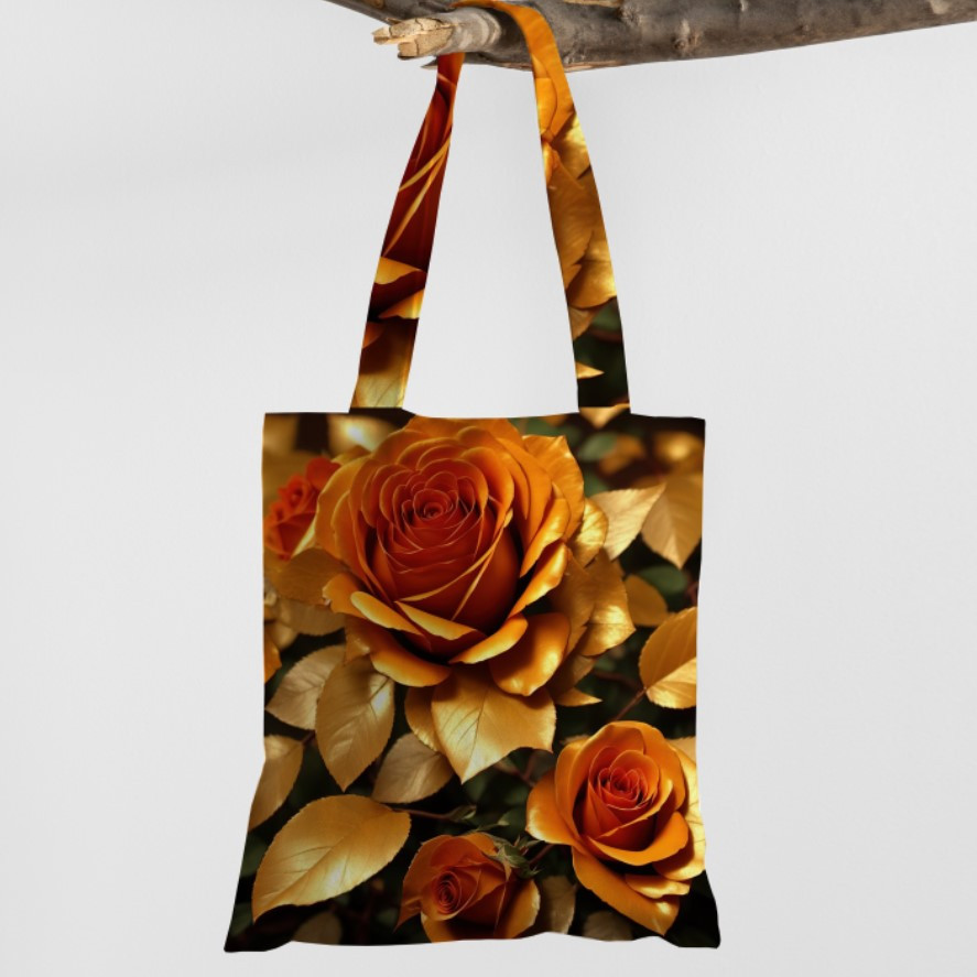 Сумка шопер Еко Помаранчева Троянда