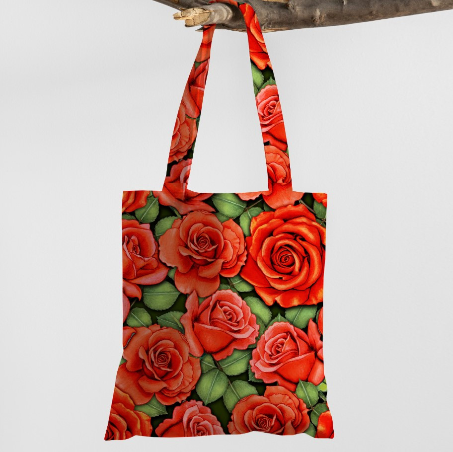 Сумка шопер Еко Червоні Троянди