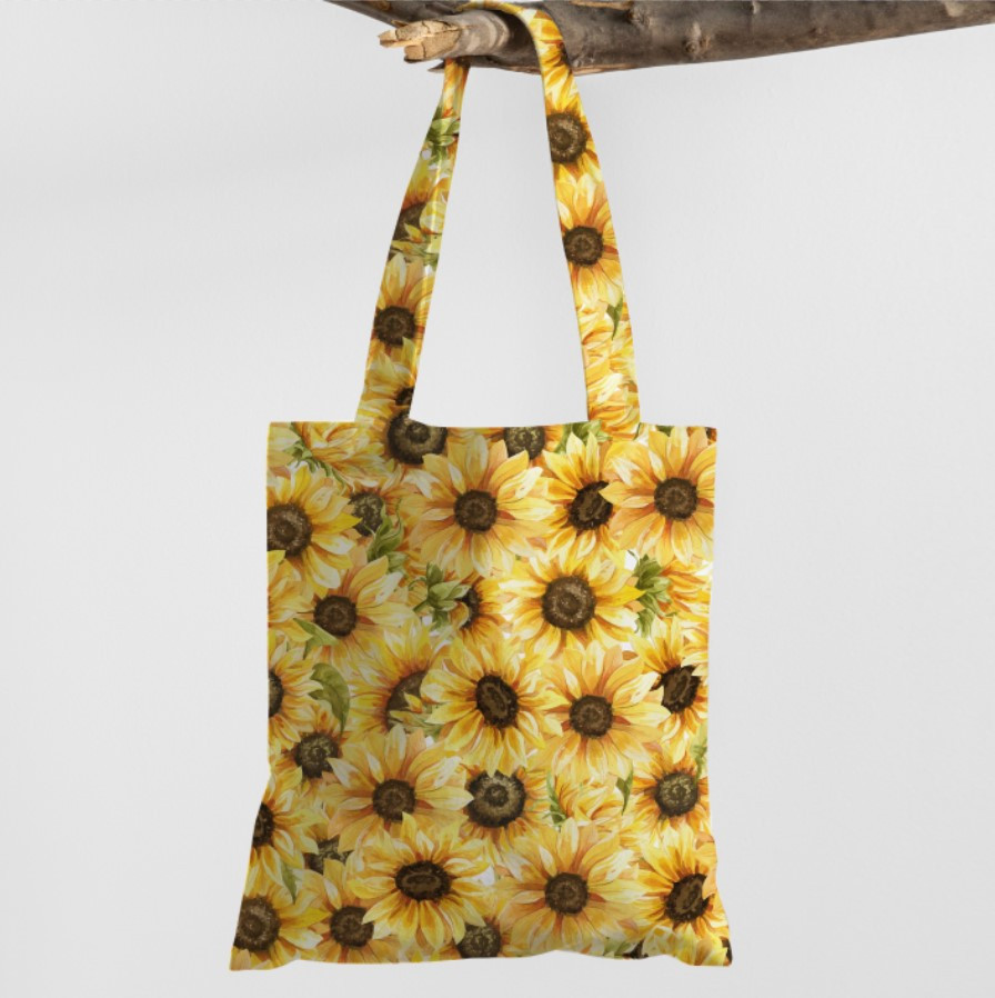 Сумка шопер Еко Український Етнічний Стиль Соняшник Акварель