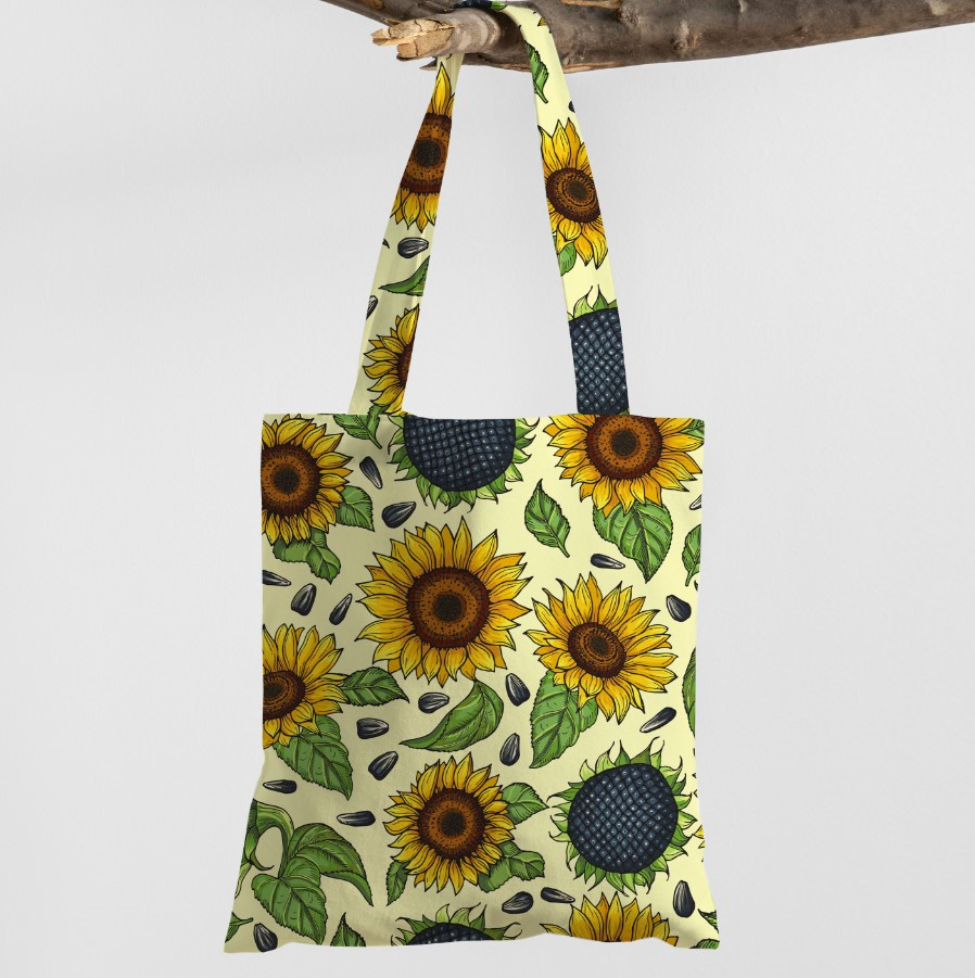 Сумка шопер Еко Український Етнічний Стиль Соняшник Насіння