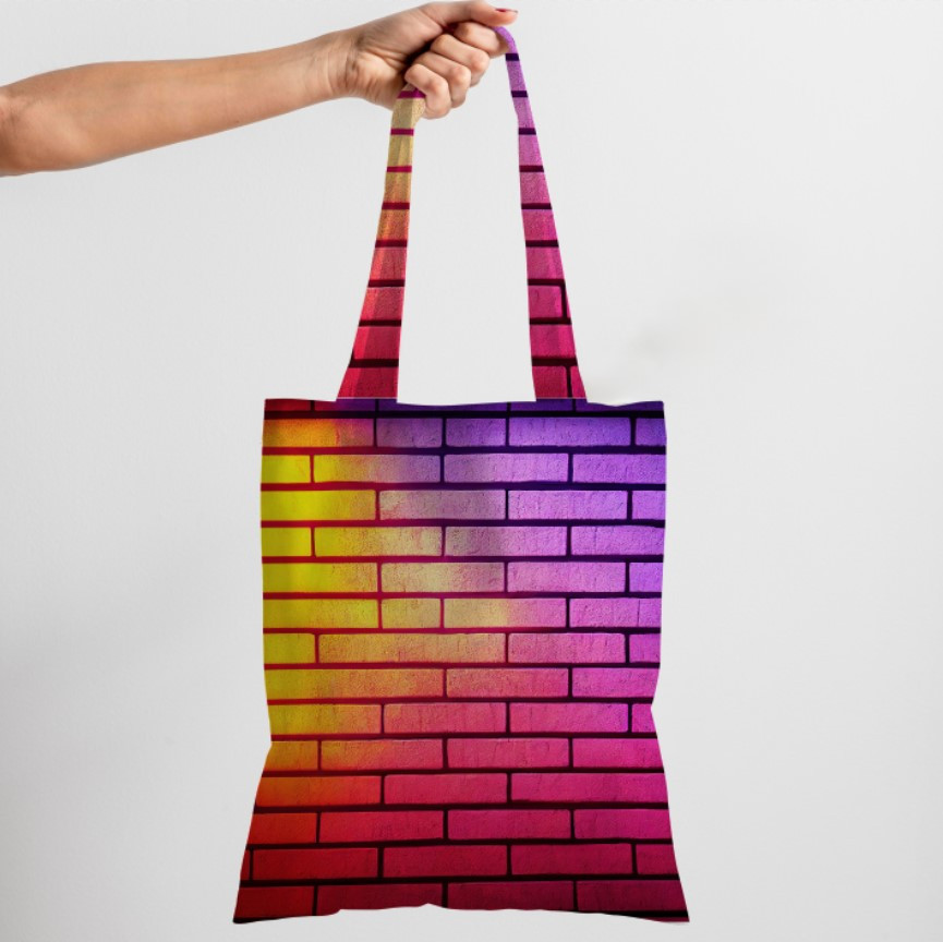 Сумка шопер Еко Неонова Стіна Цегли