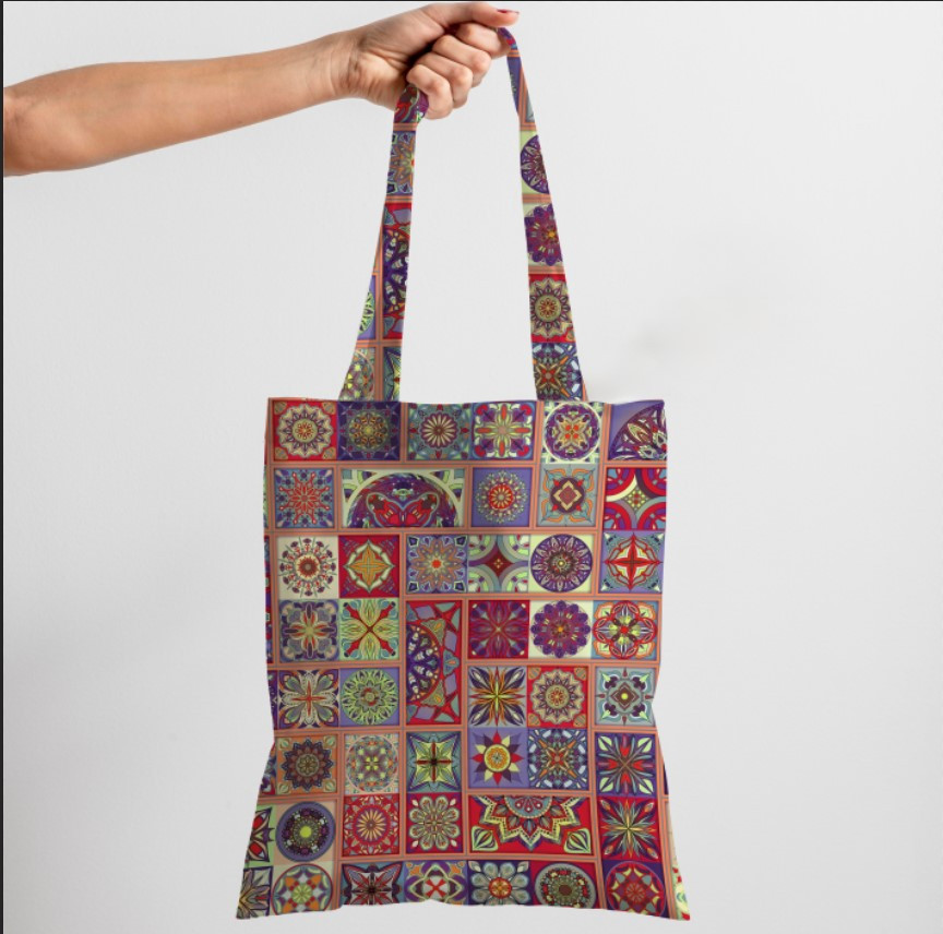 Сумка шопер Еко Печворк Вінтажний Стиль