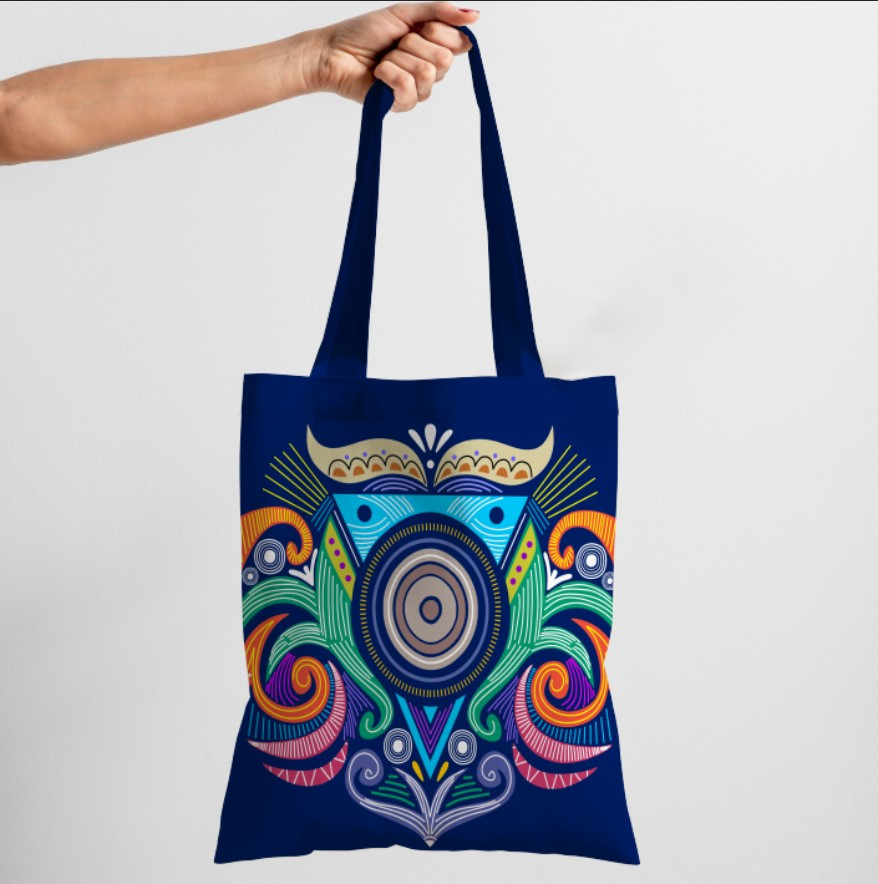 Сумка шопер Еко Кольоровий Орнамент Етнічний Стиль