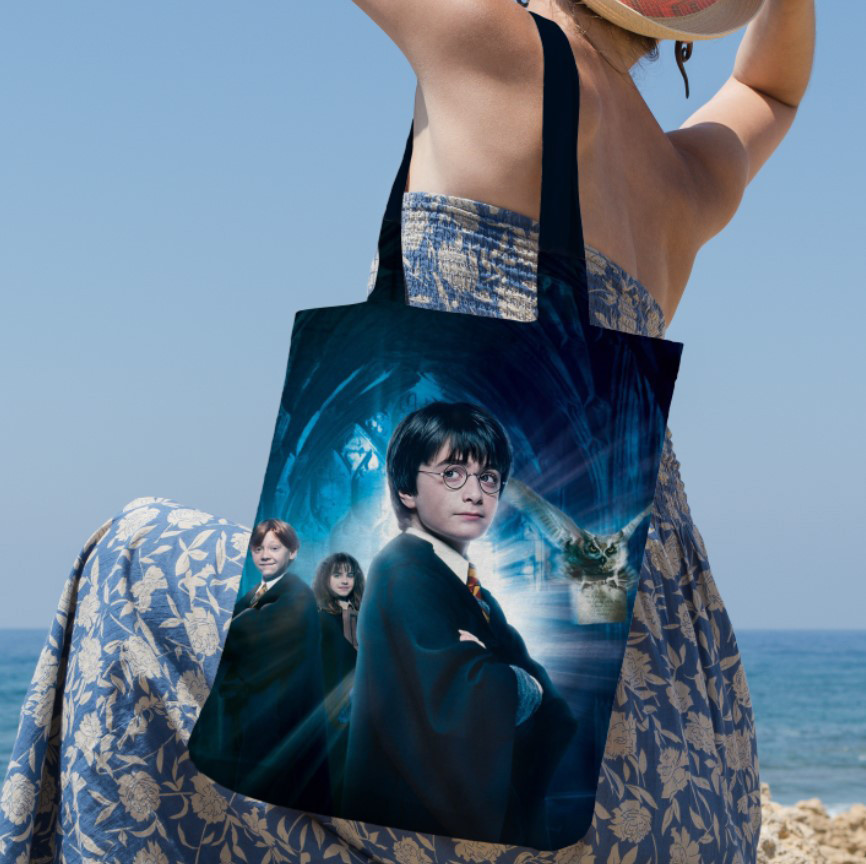 Сумка шопер Еко Гаррі Поттер Доббі Рон Герміона 3
