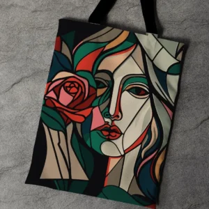Сумка шопер Еко Картина Пікасо Дівчина З Трояндою Абстракція