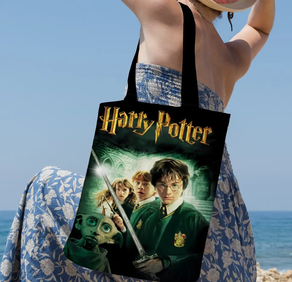 Сумка шопер Еко Гаррі Поттер Доббі Рон Герміона Персонажі 2