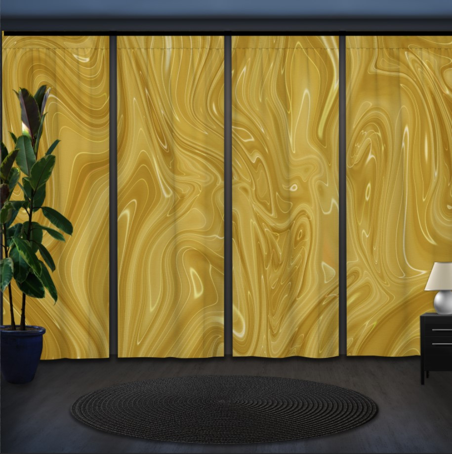 Комплект штор панельних з 4 х штук текстура "Рослиної олії"