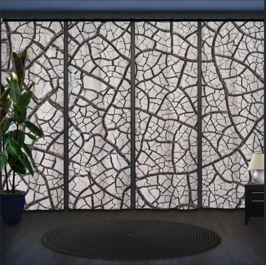 Комплект штор панельних суха земля "Грунт"