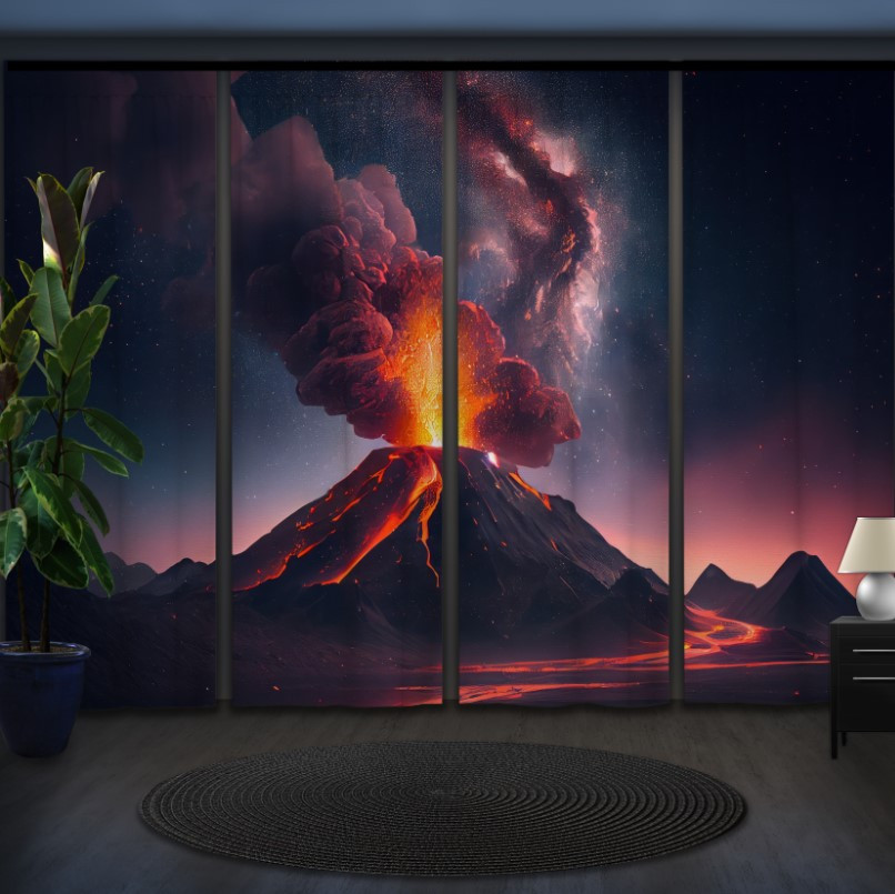Комплект штор панельних виверженя вулкана "Лава 2"