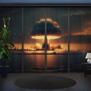 Комплект штор панельних ядерний гриб "Вибух 1"